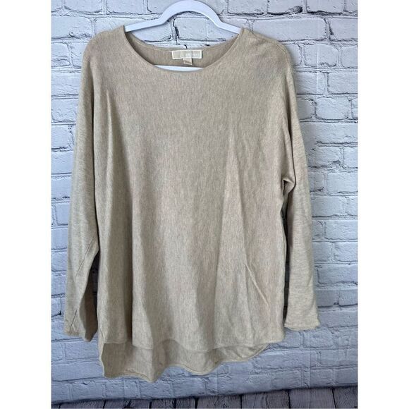Michael Kors Sweaters - Michael Kors Women’s Large Long Sleeve Light Sweater Beige